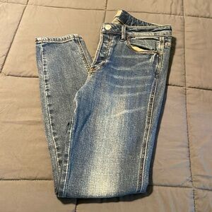 Free People hidden button fly skinny jeans